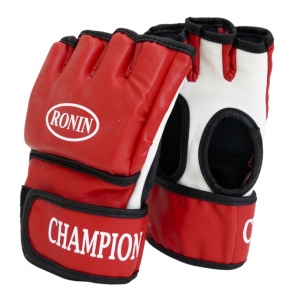 Перчатки Ronin Champion MMA цвет красный-белый размер М