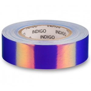 Обмотка для обруча с подкладкой, ширина 20мм, длина 14м INDIGO Rainbow зеркальная, цвет бело-фиолетовый