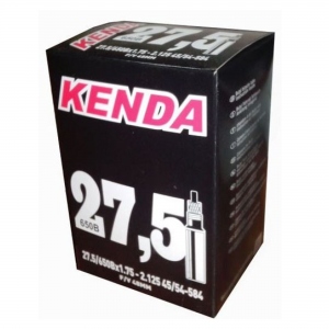 Камера велосипедная Kenda диаметр 27.5", ширина 1.75/2.125, ниппель f/v-48 мм