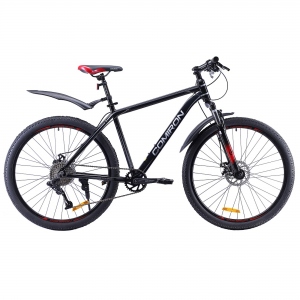 Велосипед горный COMIRON SYSTEM, 27,5", рама 19", цвет чёрный, серый, красный