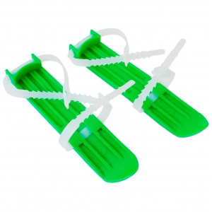 Мини-лыжи детские, длина -30 см, цвет зеленый