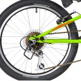 Велосипед горный Novatrack Racer, 20", цвет зеленый