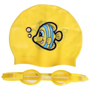 Набор для плавания ( шапочка+очки) от 3 лет, цвет МИКС Bestway 26026