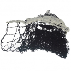 Сетка волейбольная нить 4,0мм с пропиткой; размер 9,5*1 м с тросом; цвет черный, белый