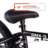 Велосипед COMIRON 20" BMX Deep Metal BMX-5 YS728 цв.черный матовый