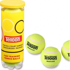 Мяч для тенниса Teloon Стандарт, в тубе, тренировочные, 3 штуки в упаковке